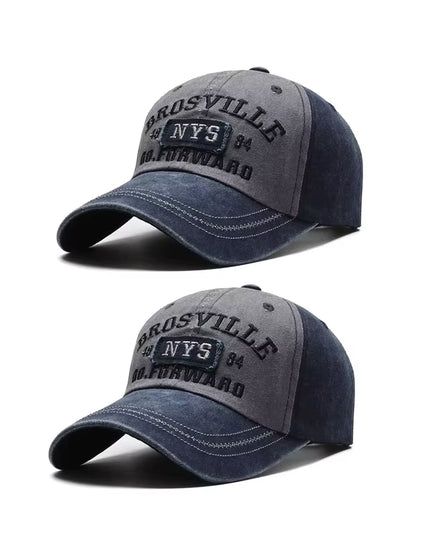 Four Seasons Men'S Baseball Cap Casual Wash Embroidered Cap Curved Brim Bowler Sun Hat Official Website