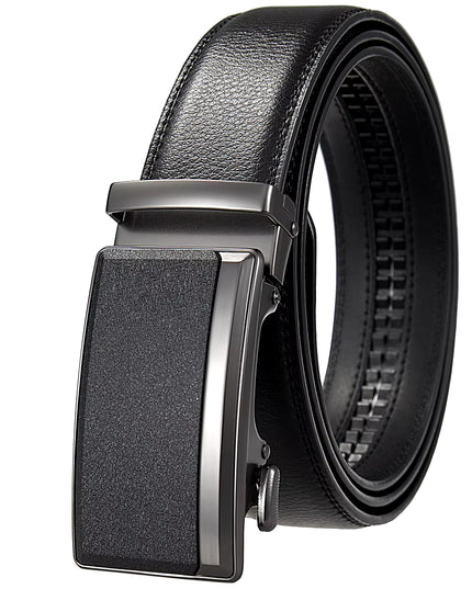 Men'S Leather Belts Fashion Automatic Buckle Cowskin Male Belt Luxury Designer Black Brown 3.5Cm plus Size 130 140 150 160 170Cm
