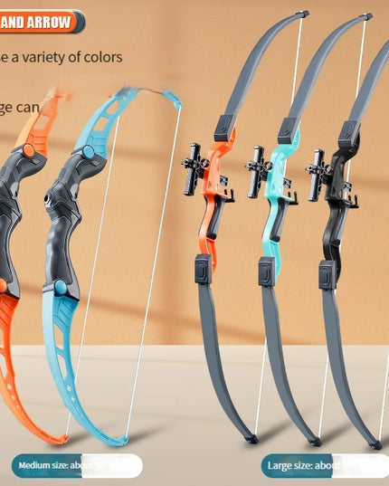 52Cm Bow and Arrow Toy Set for Children Archery Practice Recurve Outdoor Sorts Shooting Toy with Target Boys Kids Gifts