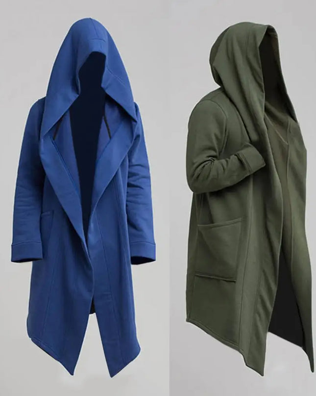 Fashion Hoodie Mens Leisure Cool Long Men Jacket Long Sleeve for Filming Men Jacket Costume Mantle Hoodies Jacket Cloak Coats