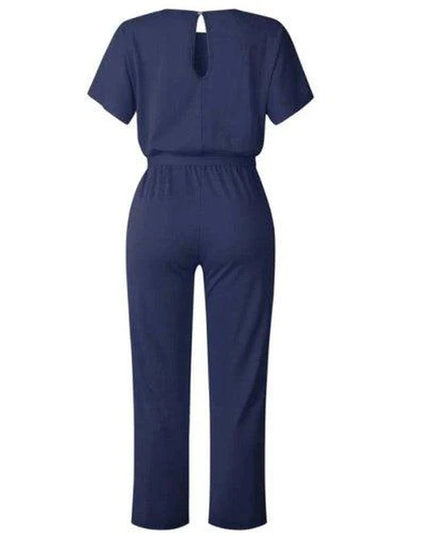 Elegant Overall Short Sleeve Jumpsuit