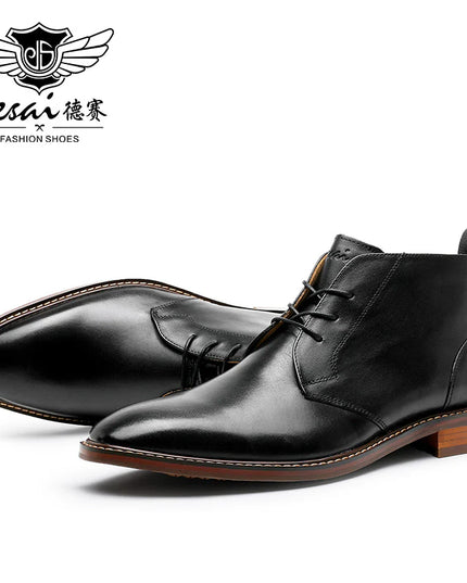 Desai Upgraded Men'S Brock Carved Business British Style Leather Men'S Boots OS6605H