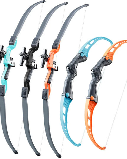 52Cm Bow and Arrow Toy Set for Children Archery Practice Recurve Outdoor Sorts Shooting Toy with Target Boys Kids Gifts