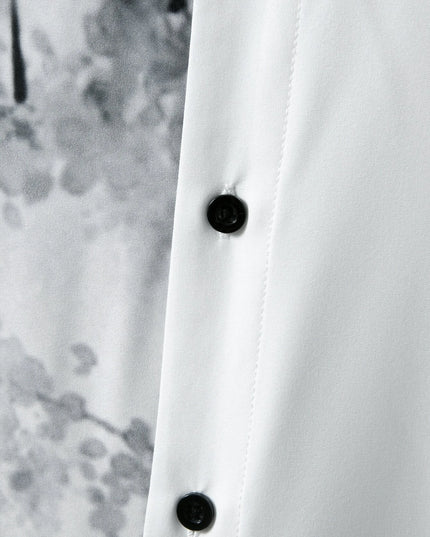Manfinity RSRT Men Plants Print Button up Shirt without Tee