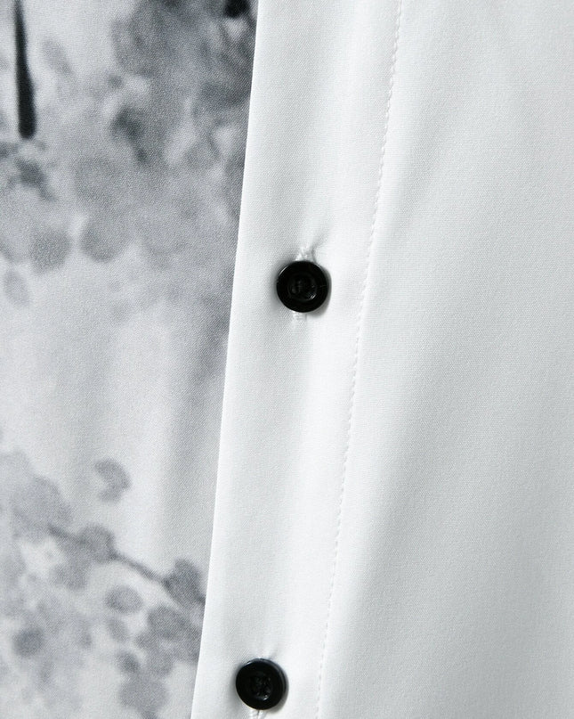 Manfinity RSRT Men Plants Print Button up Shirt without Tee