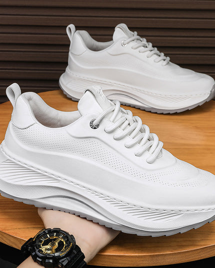 Men'S Thick-Soled Sports Shoes Casual Breathable Sneakers Lace-Up Dad Shoes Boy