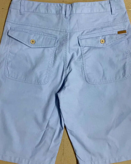 Designer New Linen Shorts Men Casual Beach Short Men Brand Wild Leisure Solid Cargo Shorts for Men Bermuda Masculina Bermudas
