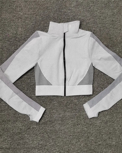 Women Fitness Sport Yoga Suit Seamless Women Yoga Sets Long Sleeve Yoga Clothing Female Sport Gym Suits Wear Running Clothes