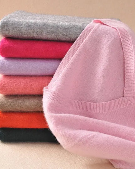 Plus Size S-XXXL Women Wool Pure Cashmere Sweater Pull Femme Long Sleeve Women Knitting Sweaters Pullovers 18 Colors