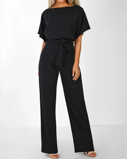 Elegant Overall Short Sleeve Jumpsuit