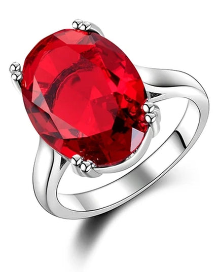 Fashion Women'S Jewelry S925 Silver Ring Mystic Fire Rainbow Topaz Rings Promotion Elegant Wedding Jewelry Anillos Party Gift