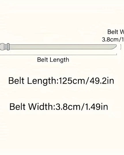 The New Men'S 125Cm Buckle Belt Nylon Braided Lightweight Breathable Daily Commuter Men'S Belt