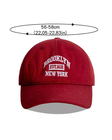 Soft Cotton Letter Embroidered Baseball Cap for Women Men Casual Outdoor Sports Curved Brim Visor Hats Unisex Hip Hop Dad Caps