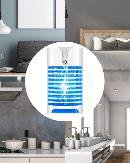 2 Pack Bug Zapper Mosquito Zapper, Elec-Tric Mosquito Fruit Fly Gnat Mosquito Kill-Er Lamp Eliminates Flying Pests Fly Insect Trap Indoor Plug in Night Light for Home