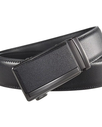 Men'S Leather Belts Fashion Automatic Buckle Cowskin Male Belt Luxury Designer Black Brown 3.5Cm plus Size 130 140 150 160 170Cm