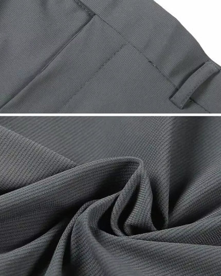 Mens Dress Pants Trousers 2024 Summer New Thin Breathable Solid Casual High Elastic Slim Fit Suit Pants Streetwear Men Clothing