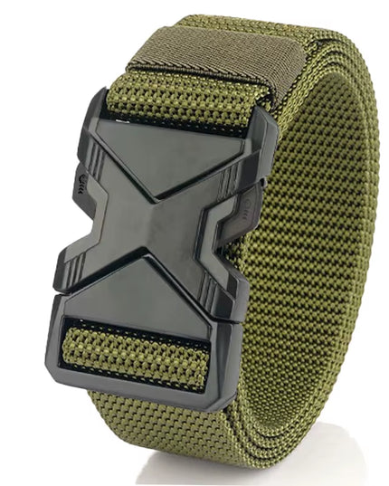 The New Men'S 125Cm Buckle Belt Nylon Braided Lightweight Breathable Daily Commuter Men'S Belt