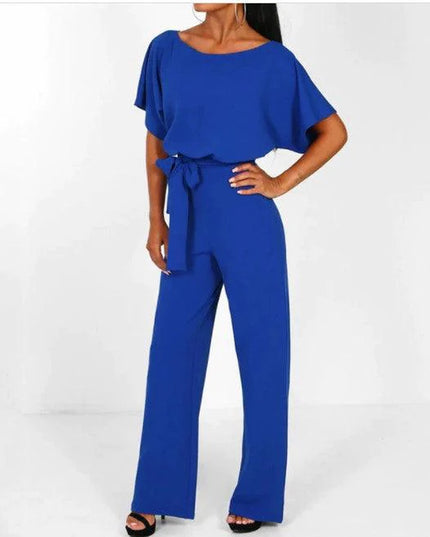 Elegant Overall Short Sleeve Jumpsuit