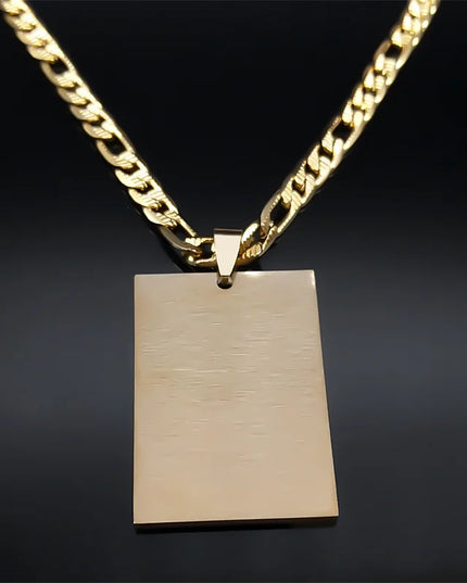 Poker King Spades Hearts K Pendant Necklace for Men Women Stainless Steel Gold Color Hip Hop Punk Necklaces Jewelry N7434S05
