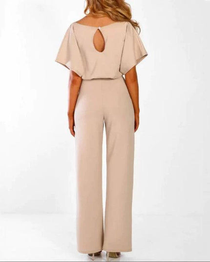 Elegant Overall Short Sleeve Jumpsuit