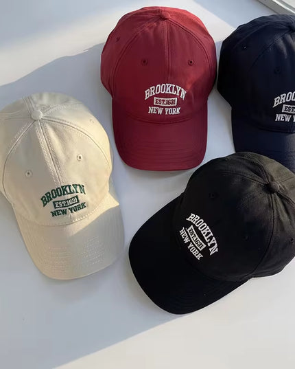 Soft Cotton Letter Embroidered Baseball Cap for Women Men Casual Outdoor Sports Curved Brim Visor Hats Unisex Hip Hop Dad Caps