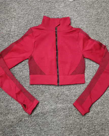 Women Fitness Sport Yoga Suit Seamless Women Yoga Sets Long Sleeve Yoga Clothing Female Sport Gym Suits Wear Running Clothes