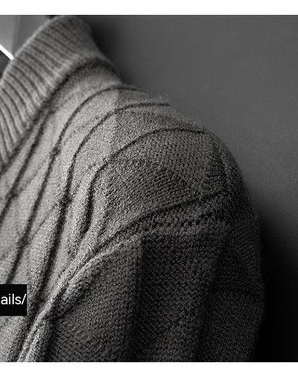 Men'S plus Size Knitted Sweater Loose round Neck Bottoming Shirt