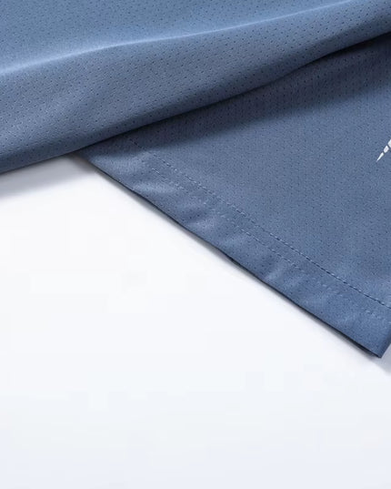 Men'S Running Quick Drying T-Shirts Breathable Hiking Fishing Tees Soft Elasticity Outdoor Sports Short Shirt Summer