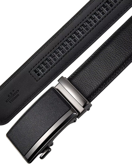 Men'S Leather Belts Fashion Automatic Buckle Cowskin Male Belt Luxury Designer Black Brown 3.5Cm plus Size 130 140 150 160 170Cm