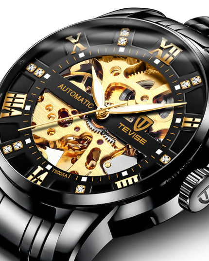 Men''S Fashion Watch Fashion Automatic Mechanical Watch Hollow Watch Watch Waterproof Men''S Watch