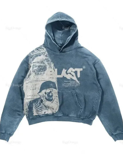 Harajuku Oversized Letter Print Streetwear High Quality Hoodie Vintage Streetwear Women Sweatshirt Goth Jacket Y2K Hoodies Women