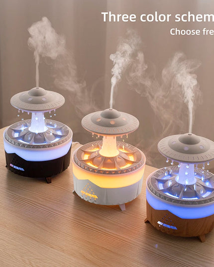 New UFO Raindrop Humidifier Water Drop Air Humidifier USB Aromatherapy Essential Oils Aroma Air Diffuser Household Mist Maker Home Decor
