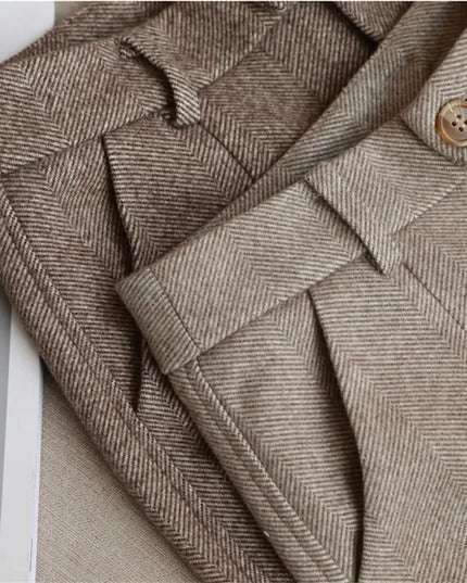Woolen Pants Women'S Harem Pencil Pants 2024 Autumn Winter High Waisted Casual Suit Pants Office Lady Women Trousers