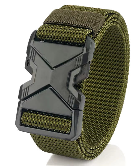 The New Men'S 125Cm Buckle Belt Nylon Braided Lightweight Breathable Daily Commuter Men'S Belt