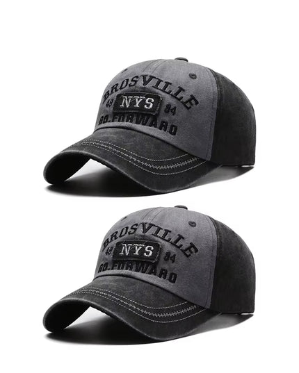 Four Seasons Men'S Baseball Cap Casual Wash Embroidered Cap Curved Brim Bowler Sun Hat Official Website