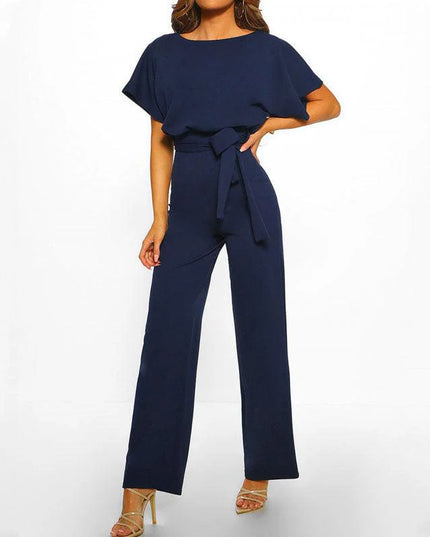 Elegant Overall Short Sleeve Jumpsuit