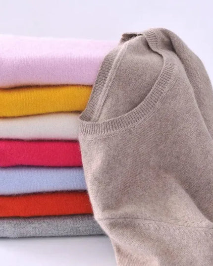 Plus Size S-XXXL Women Wool Pure Cashmere Sweater Pull Femme Long Sleeve Women Knitting Sweaters Pullovers 18 Colors