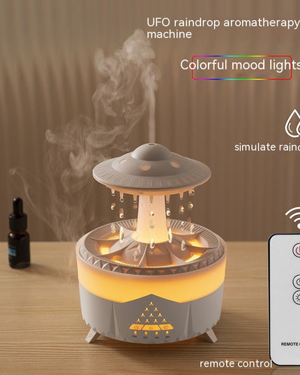 New UFO Raindrop Humidifier Water Drop Air Humidifier USB Aromatherapy Essential Oils Aroma Air Diffuser Household Mist Maker Home Decor