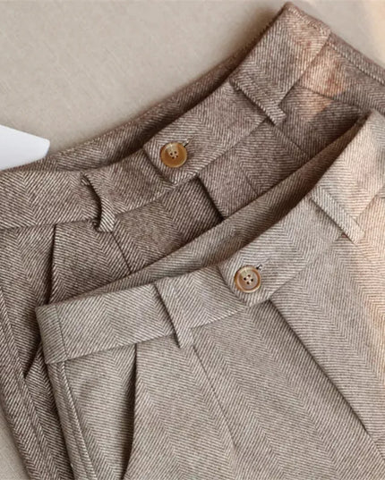 Woolen Pants Women'S Harem Pencil Pants 2024 Autumn Winter High Waisted Casual Suit Pants Office Lady Women Trousers
