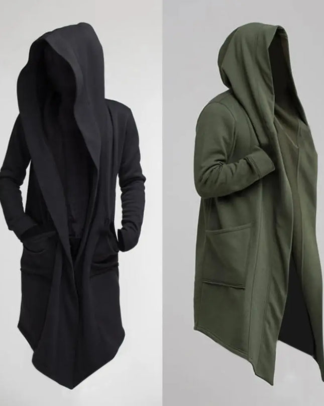 Fashion Hoodie Mens Leisure Cool Long Men Jacket Long Sleeve for Filming Men Jacket Costume Mantle Hoodies Jacket Cloak Coats