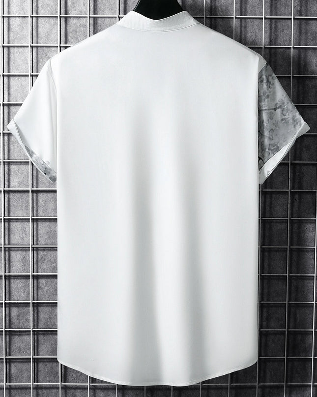 Manfinity RSRT Men Plants Print Button up Shirt without Tee