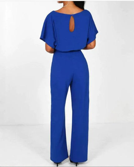 Elegant Overall Short Sleeve Jumpsuit