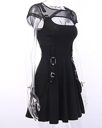 Women'S Black Dresses for Women Cute Alt Lolita Dress Night Out Outfit Curvy Dresses Aesthetic Cheap Lolita Dress