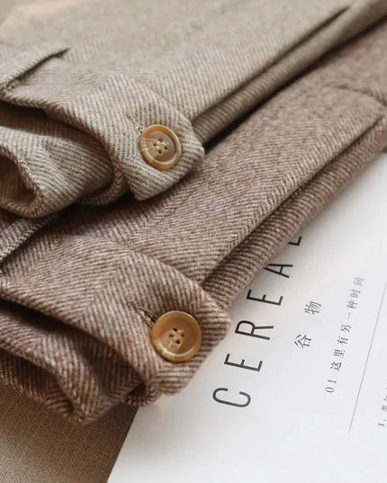 Woolen Pants Women'S Harem Pencil Pants 2024 Autumn Winter High Waisted Casual Suit Pants Office Lady Women Trousers