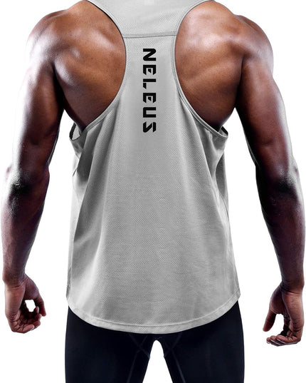 Men'S 3 Pack Workout Running Tank Top Sleeveless Gym Athletic Shirts,5080,Black/Grey/Olive Green,M