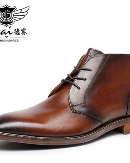 Desai Upgraded Men'S Brock Carved Business British Style Leather Men'S Boots OS6605H