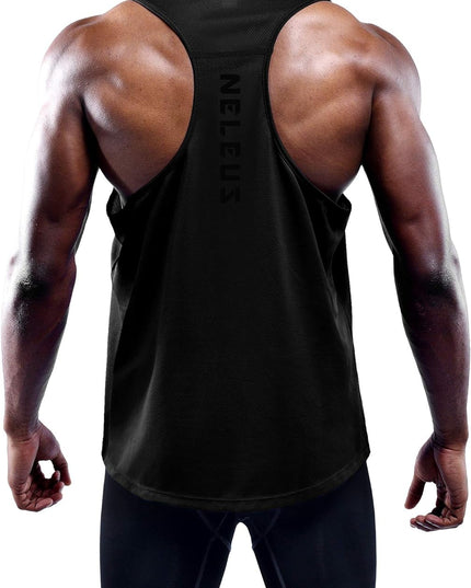 Men'S 3 Pack Workout Running Tank Top Sleeveless Gym Athletic Shirts,5080,Black/Grey/Olive Green,M