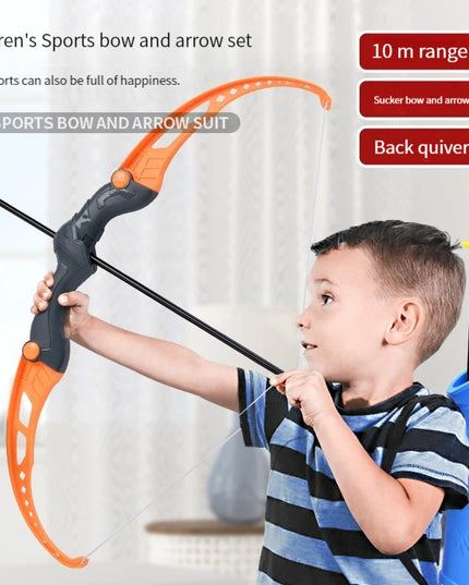 52Cm Bow and Arrow Toy Set for Children Archery Practice Recurve Outdoor Sorts Shooting Toy with Target Boys Kids Gifts
