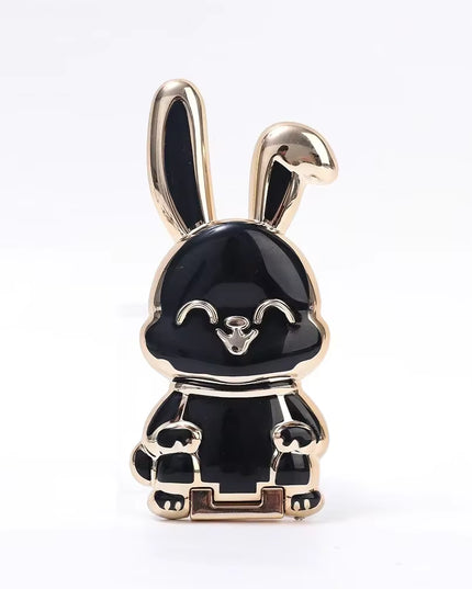Finger Ring Phone Holder Desktop Ultra-Thin Cartoon Rabbit Phone Stand Foldable Buckle Adhesive Pull Rod Support Frame