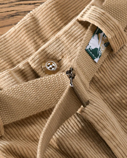 Designer New Thick Corduroy Cotton Pants Men Brand Trend Retro Stright with Belt Trousers 29-36 Pantalones Hombre Drop Shipping